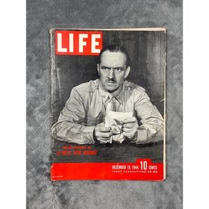 Life Magazine December 18 1944 Major Hoople A Bell for Adano WWII History FLAWS